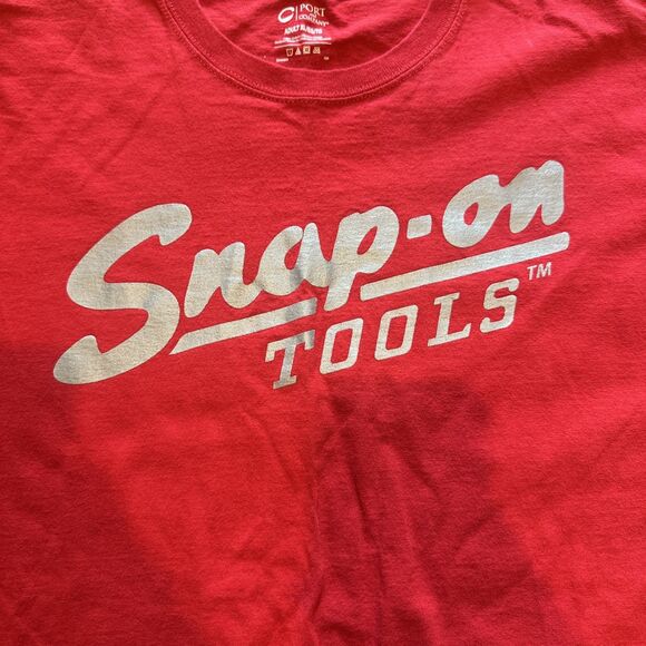 Vintage Official Snap On Tools Red Men’s T Shirt Size XL Authentic  - Picture 6 of 8